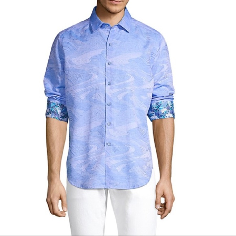 NWT Robert Graham linen/cotton shirt